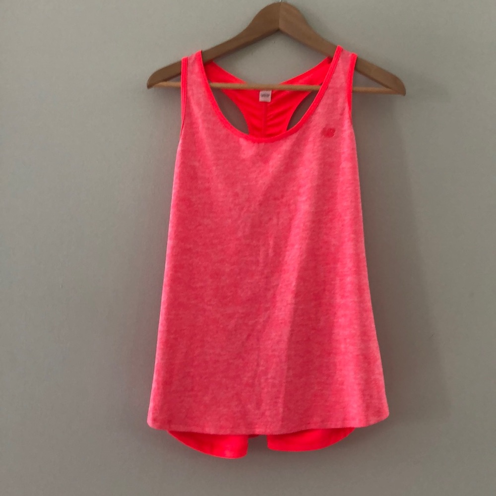 NEW BALANCE tank large bright red rouched
